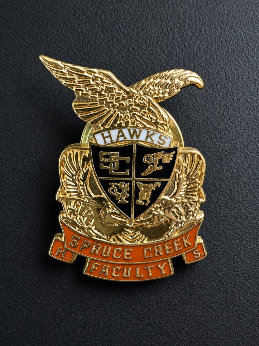 Spruce Creek High School Hawks Faculty Lapel Pin Port Orange Florida